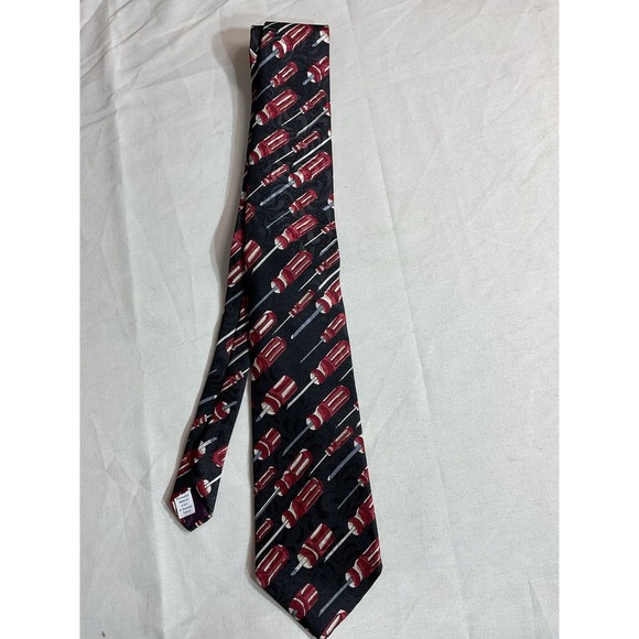 Vintage Home Improvement Tie- Flying Screwdrivers Novelty Neckwear 90's - Picture 3 of 5